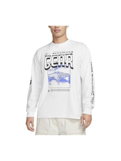 Nike Nike ACG Graphic Long Sleeve T-Shirt Asia Sizing 'White' FQ3730-121