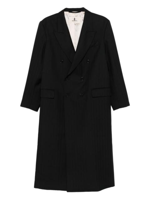 BARENA double-breasted pinstripe coat