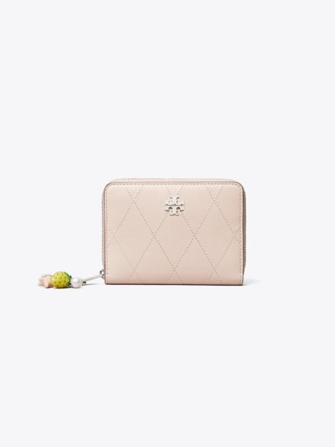 TORY BURCH Small Charlie Quilted Zip-Around Wallet