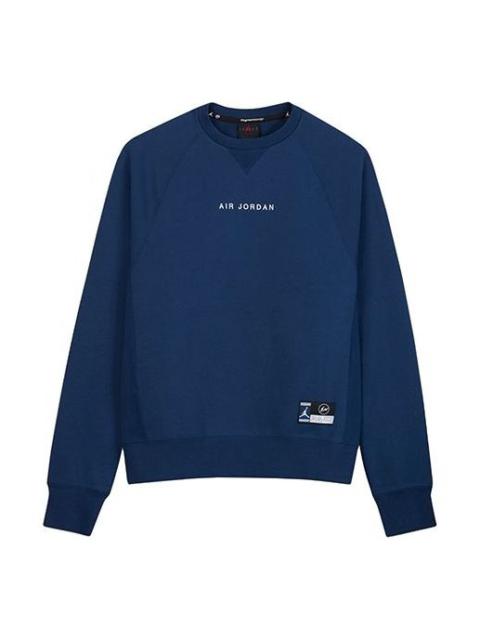 Jordan Air Jordan x Fragment Crewneck 'Navy/Sport Royal/White' DA2989-414