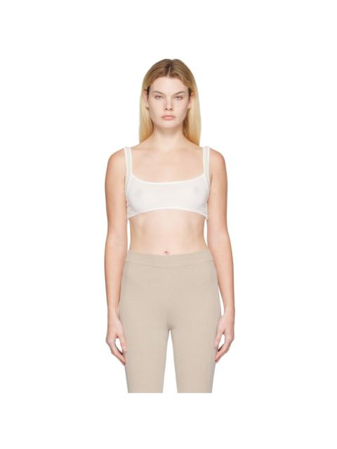 【関税込み】Baserange オフホワイト Nida ブラ Nida Bra in Assortment | Fine organic cotton rib | en