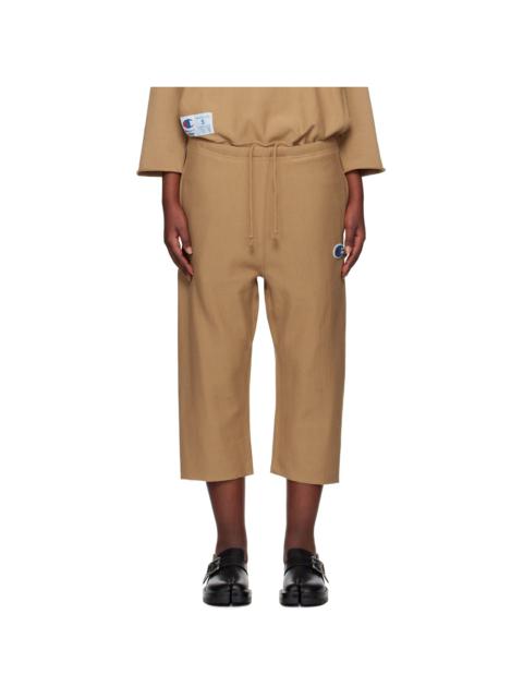 UNDERCOVER Tan Champion Edition Cropped Sweatpants