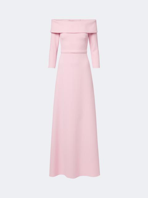 Safiyaa Lunelle off-shoulder crêpe gown