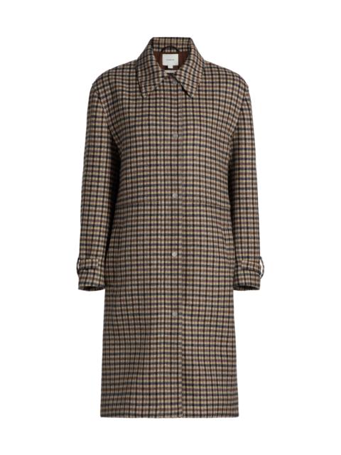 Vince Women's Plaid Wool-Blend Car Coat - Multi Check