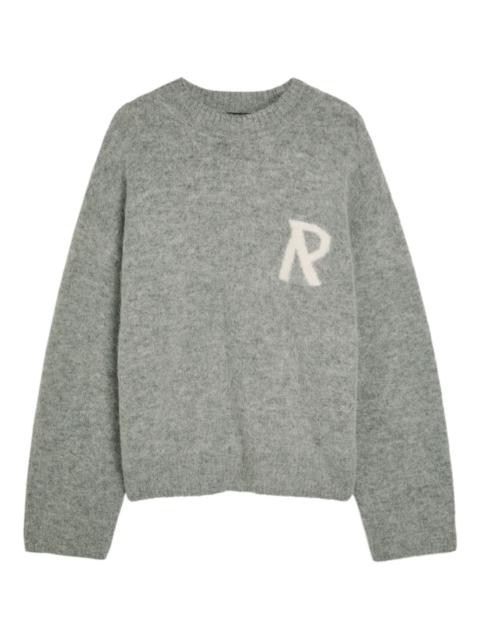 REPRESENT letter crew-neck sweater