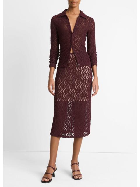 Vince Floral Smocked Skirt