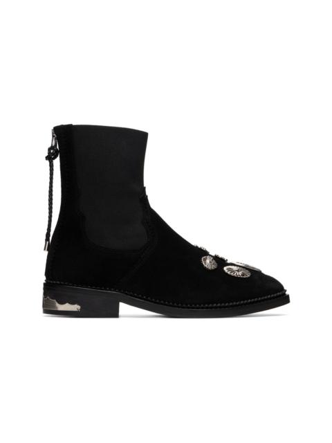 TOGA PULLA Black Suede Boots