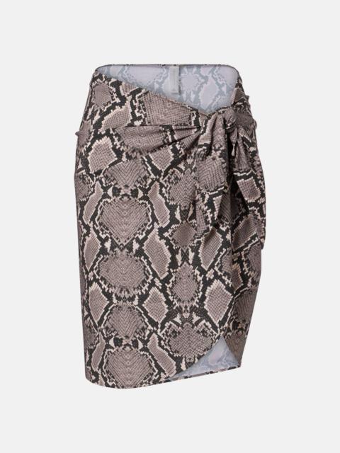 KARLA COLLETTO Lilith snake-print beach cover-up