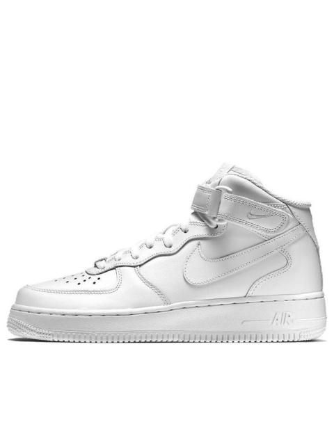 Nike (WMNS) Nike Air Force 1 Mid 07 Leather 'Triple White' 366731-100