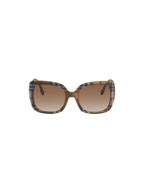 Burberry Brown Check Sunglasses