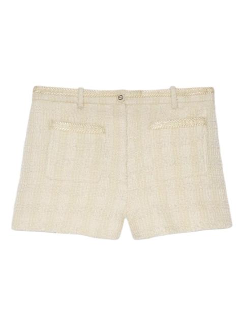 GUCCI (WMNS) Gucci Wool Tweed Shorts 'Ivory' 776464-ZAOOU-9200