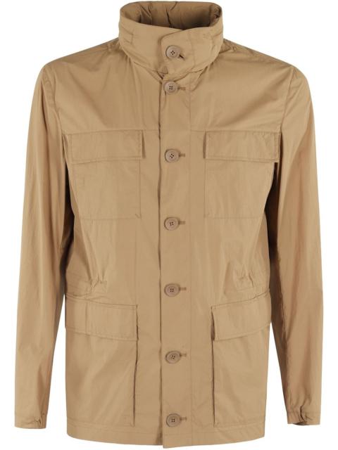 Herno crease-effect field jacket