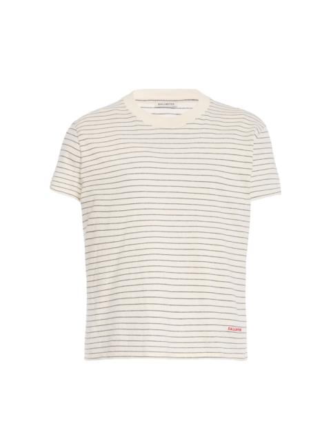 KALLMEYER Kenzie Striped Cotton T-Shirt white