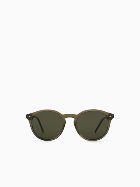 GIORGIO ARMANI MEN’S PANTO SUNGLASSES