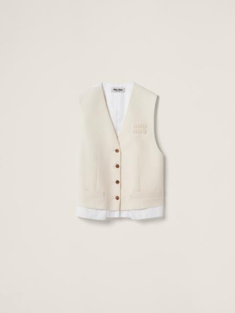 Miu Miu Single-breasted canvas vest