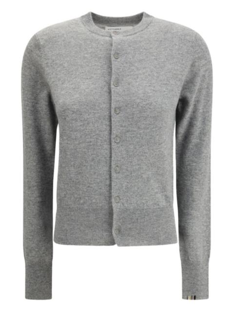 extreme cashmere button-fastening cardigan