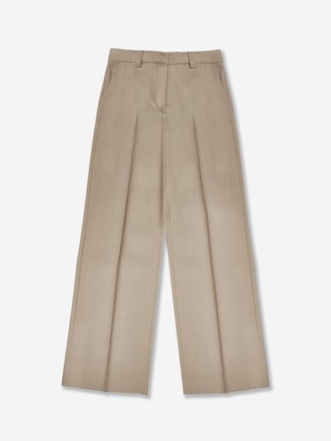 SLOWEAR Regular fit trousers in stretch flannel