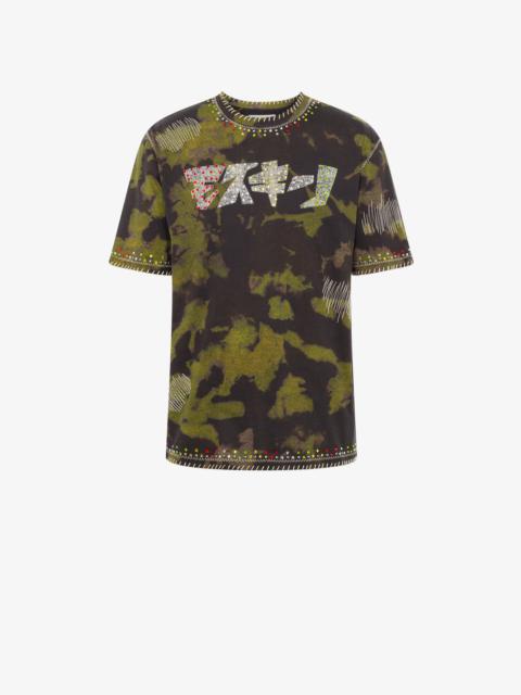 Moschino MOSCHINO KATAKANA LOGO CAMOUFLAGE T-SHIRT