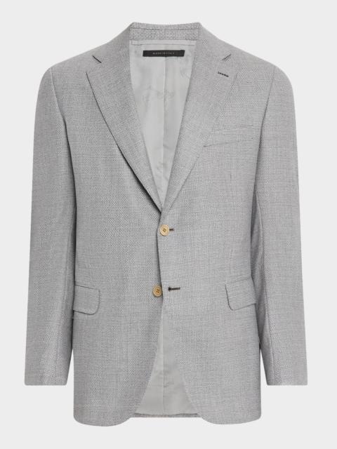 Brioni Men's Wool Hopsack Single-Breasted Blazer