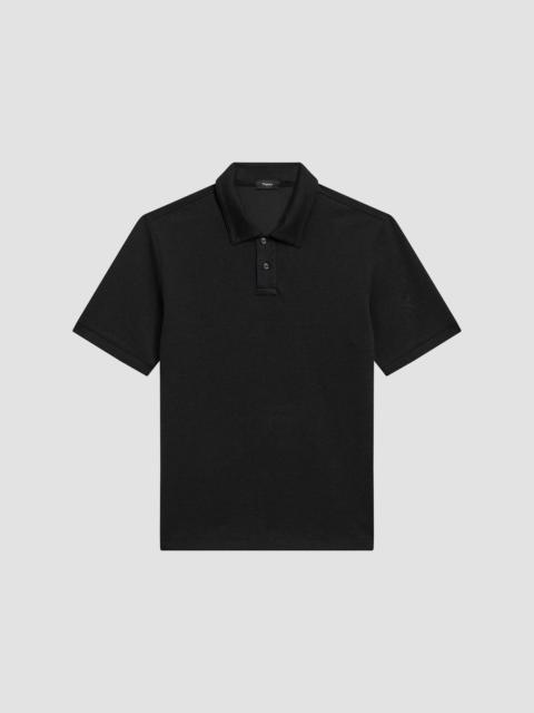 Theory Men's Delroy Cotton-Blend Polo Shirt - Black