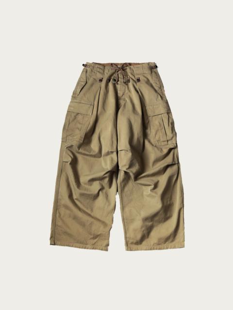 Kapital Heavy Drill Cotton JUMBO Cargo Pants - Beige