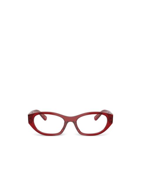 Miu Miu cat-eye logo glasses