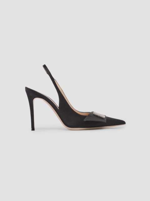 Gianvito Rossi Women's 95MM Embellished Slingback Pumps - Black