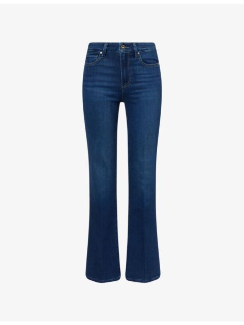 PAIGE Laurel Canyon Flared Stretch-Denim Blend Jeans