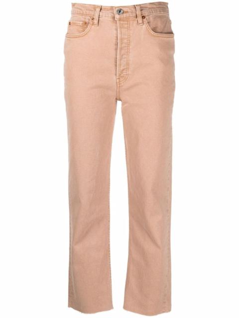 RE/DONE mid-rise straight-leg trousers