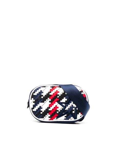 PERFECT MOMENT Star houndstooth print belt bag