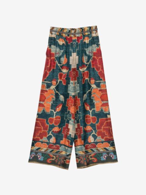 Pierre-Louis Mascia geometric-print wide-leg pants