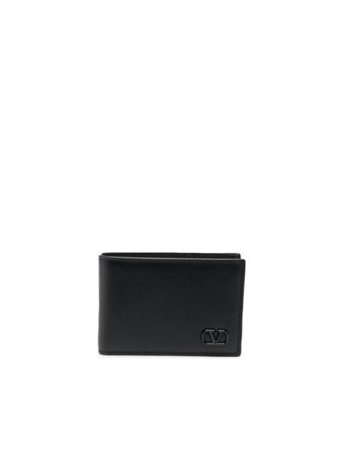 Valentino logo-lettering leather wallet