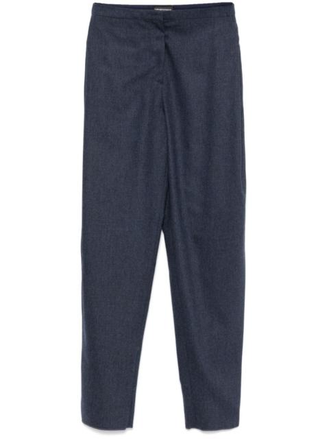 EMPORIO ARMANI mélange-effect trousers