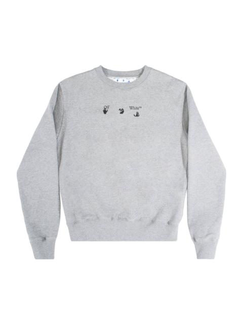 Off-White Off-White Marker Slim Crewneck 'Melange Grey'