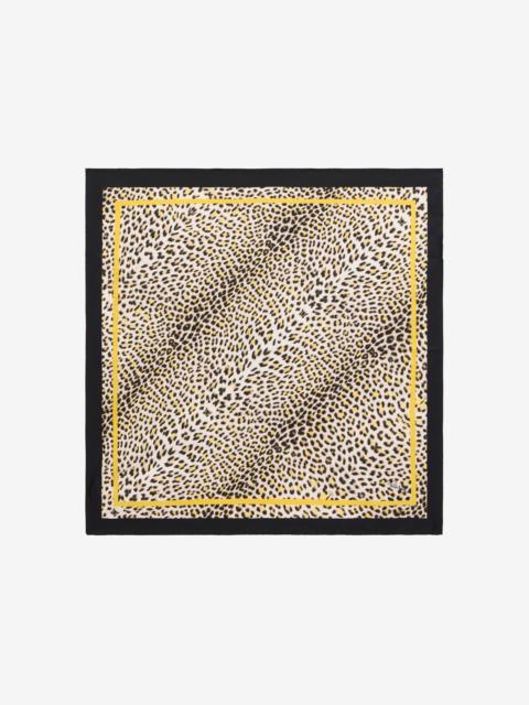 Silk Scarf with Pop Jaguar Print