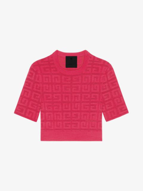 Givenchy CROPPED SWEATER IN 4G JACQUARD
