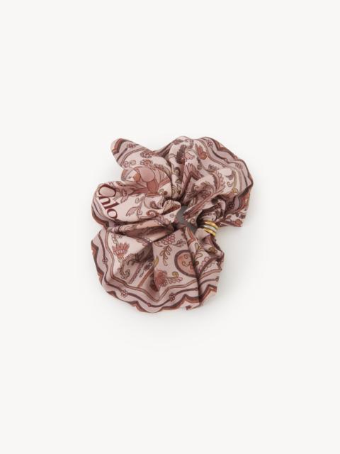 Chloé THE CHLOÉ PAISLEY HAIR SCRUNCHIE IN SILK TWILL