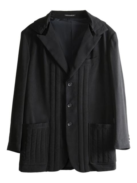 Yohji Yamamoto quilted-detail hooded blazer