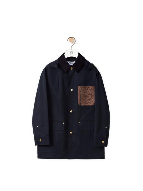 Loewe Patch pocket parka in cotton