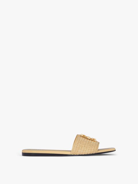 Givenchy 4G MULES IN RAFFIA