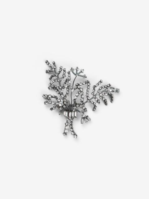 BROOCH WITH TWIGS AND CRYSTALS