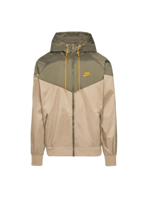Nike Nike Sportswear Windrunner 까마귀 재킷 'Khaki Olive' DA0001-247