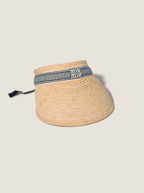Miu Miu Rafia visor