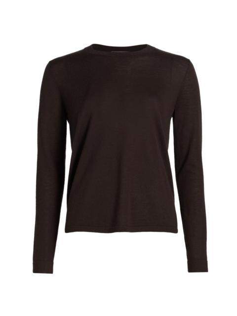 CO Women's Cashmere Long-Sleeve Top - Brown