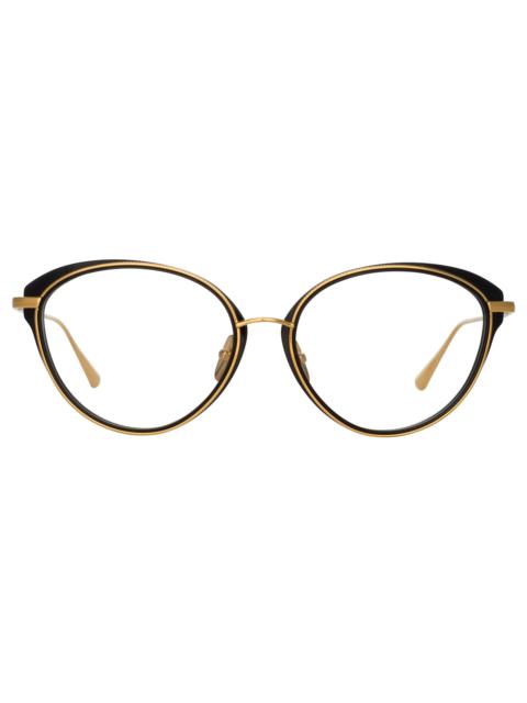 SONG CAT EYE OPTICAL FRAME IN YELLOW GOLD