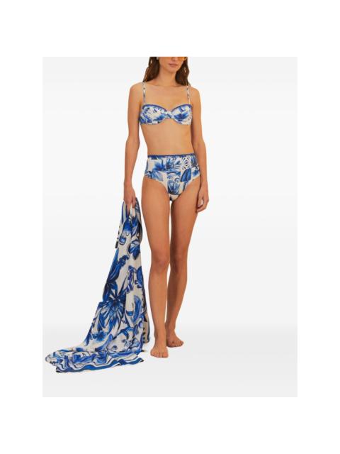 FARM RIO floral-print sarong