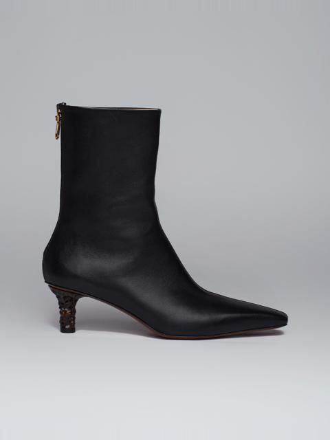 Nanushka TALLI - Sculpted-heel leather boots - Black