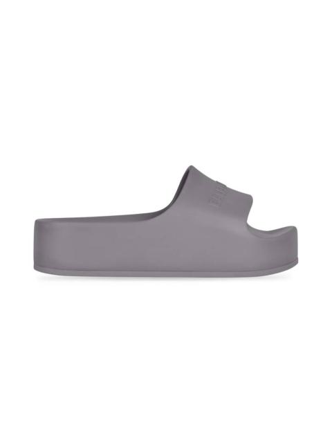 BALENCIAGA Women's Chunky Slide Sandal in Grey