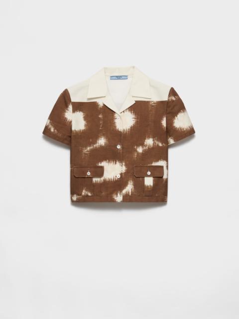 Prada Printed canvas shirt
