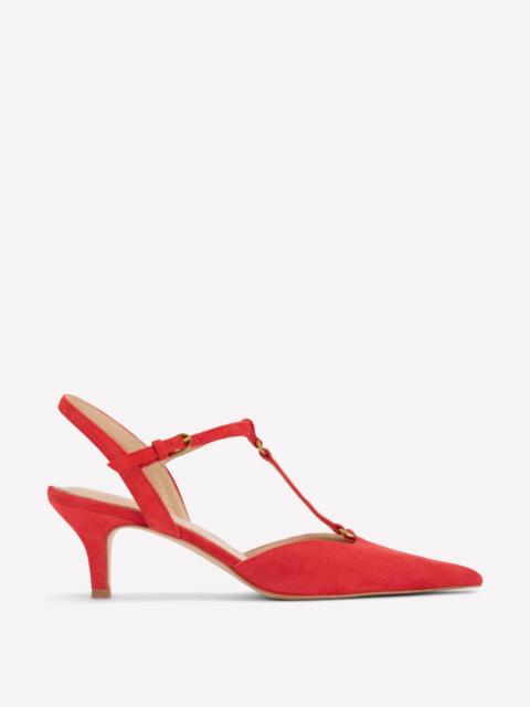 BODEN T-Bar Point Heels-Post Box Red